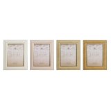 Fotoramme Home ESPRIT Brun Beige Krystal polystyren Scandi (4 enheder) #1