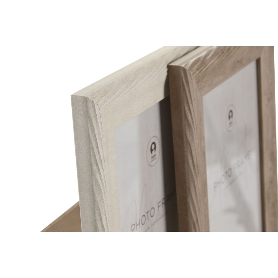 Fotoramme Home ESPRIT Beige Natur Krystal polystyren Urban (4 enheder) #2