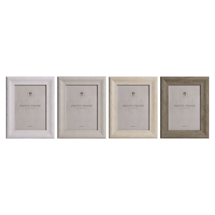 Fotoramme Home ESPRIT Beige Natur Krystal polystyren Urban (4 enheder) #1