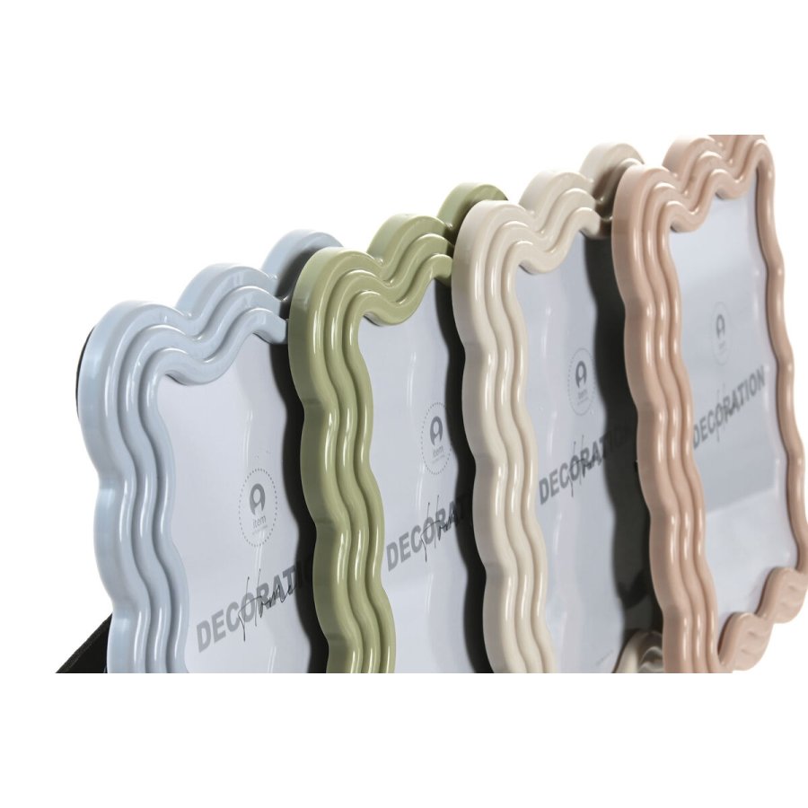 Fotoramme Home ESPRIT Bl Hvid Grn Pink Krystal ABS Skandinavisk (4 enheder) #5
