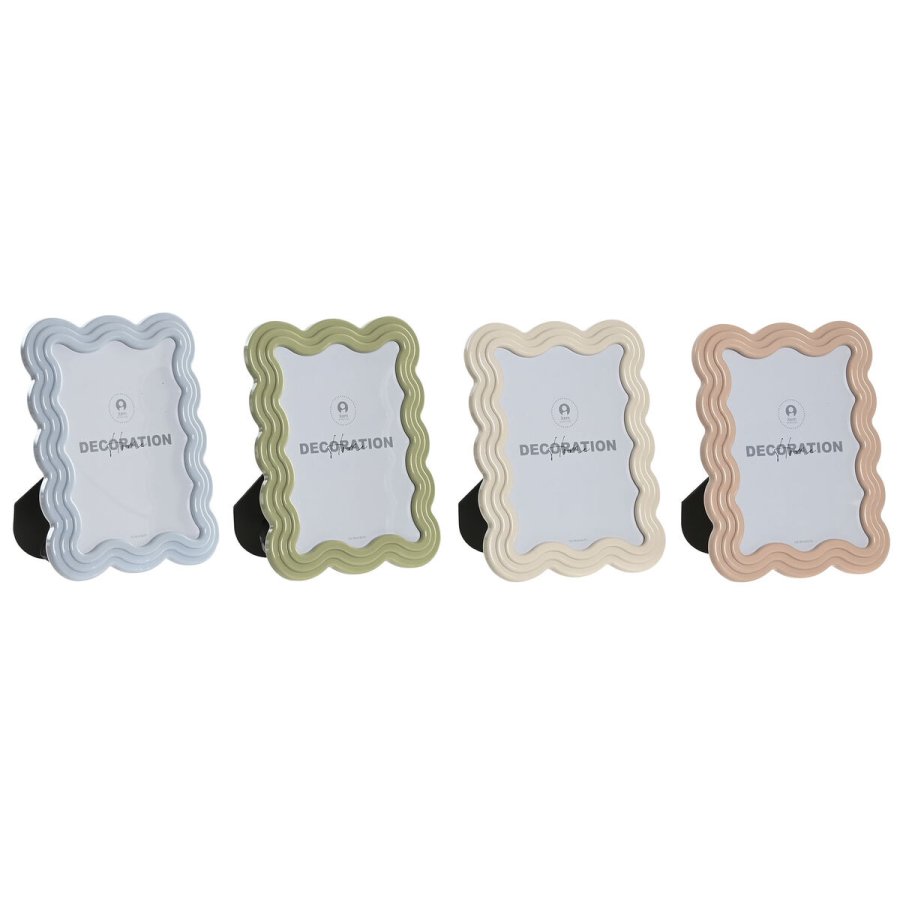 Fotoramme Home ESPRIT Bl Hvid Grn Pink Krystal ABS Skandinavisk (4 enheder) #1
