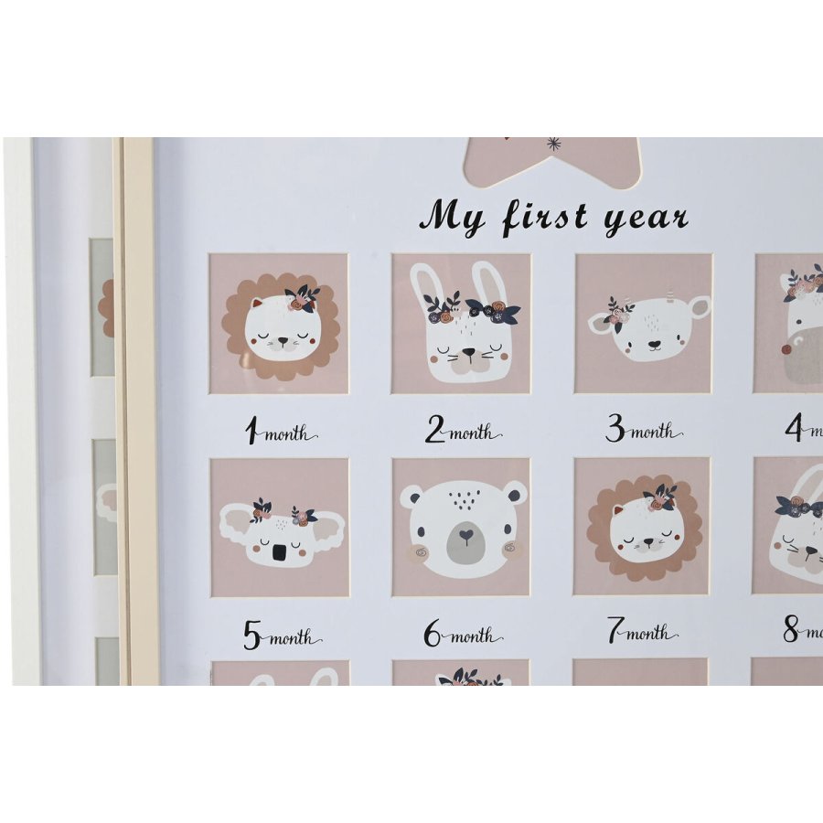 Fotoramme Home ESPRIT Krystal Tr MDF 40,5 x 2 x 49,5 cm (4 enheder) #3