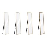 Pkldningsspejl Home ESPRIT Brun Beige Gr Krystal polystyren 35,5 x 40 x 156 cm (4 enheder) #1