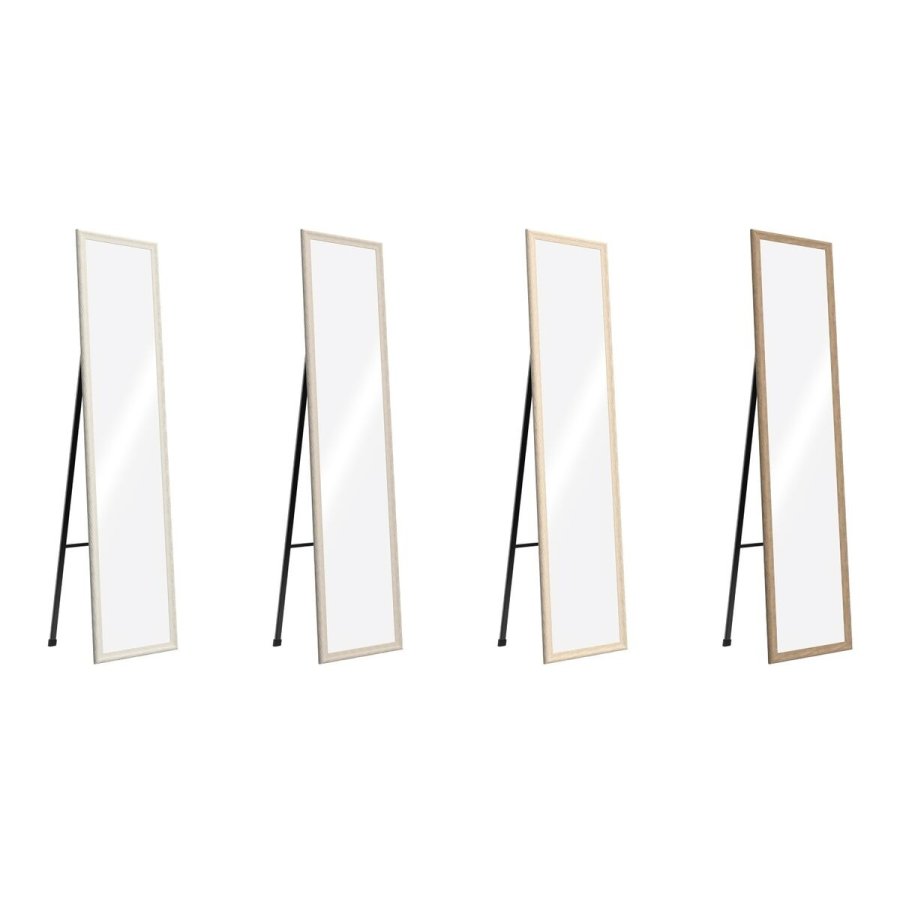 Pkldningsspejl Home ESPRIT Brun Beige Gr Krystal polystyren 35,5 x 40 x 156 cm (4 enheder) #1