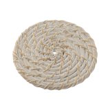 Varmebrikker Home ESPRIT Hvid Natur Bambus Spanskrr 12 x 12 x 6 cm #7