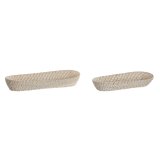 Bakkest Home ESPRIT Hvid Natur 44 x 18 x 7 cm #1