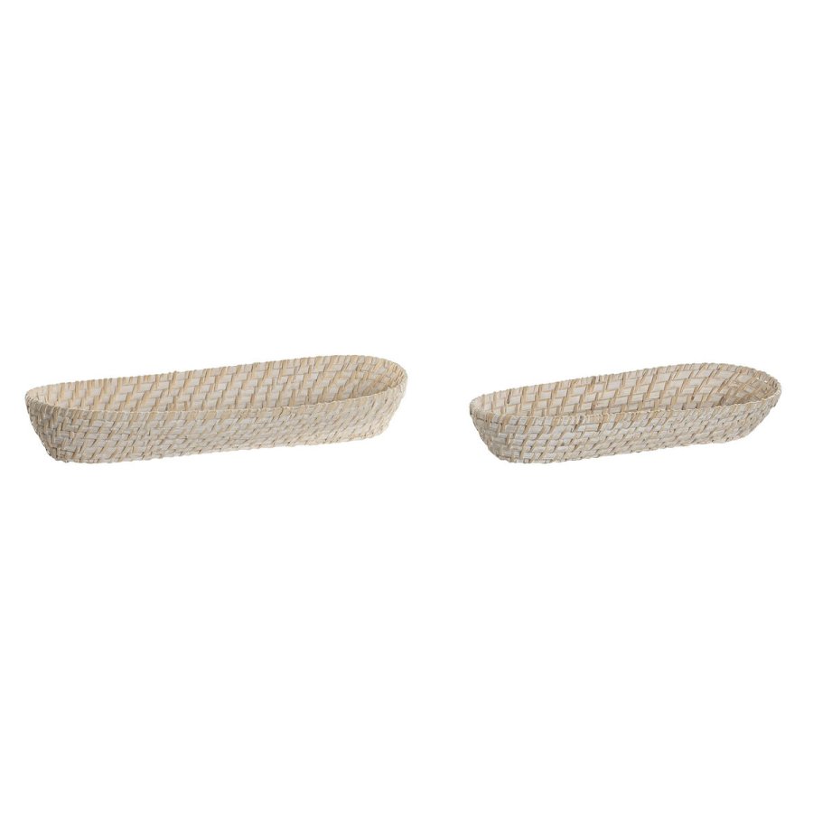 Bakkest Home ESPRIT Hvid Natur 44 x 18 x 7 cm #1