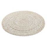 Dkkeserviet Home ESPRIT Hvid Natur Bambus Spanskrr 34 x 34 x 1,5 cm #7