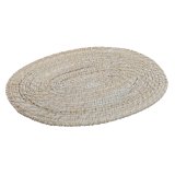Dkkeservietter Home ESPRIT Hvid Natur Bambus Spanskrr 40 x 30 x 1 cm #7
