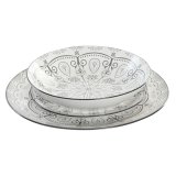 Spisestel Home ESPRIT Lysegr Porceln Scandi 18 Dele #4