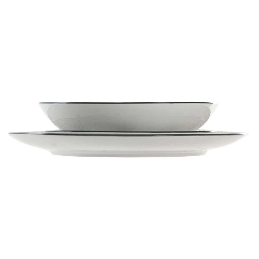 Spisestel Home ESPRIT Lysegr Porceln Scandi 18 Dele #10