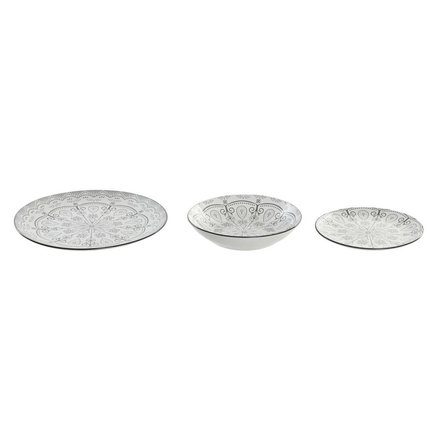 Spisestel Home ESPRIT Lysegr Porceln Scandi 18 Dele #13