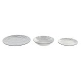 Spisestel Home ESPRIT Bl Porceln Striber Middelhavet 18 Dele #13
