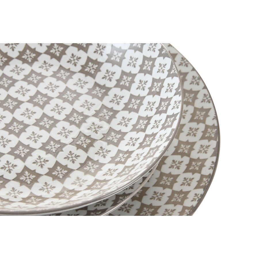 Spisestel Home ESPRIT Beige Porceln Moderne 18 Dele #7