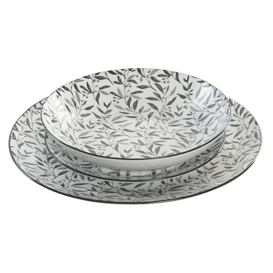 Spisestel Home ESPRIT Lysegr Porceln 18 Dele #4