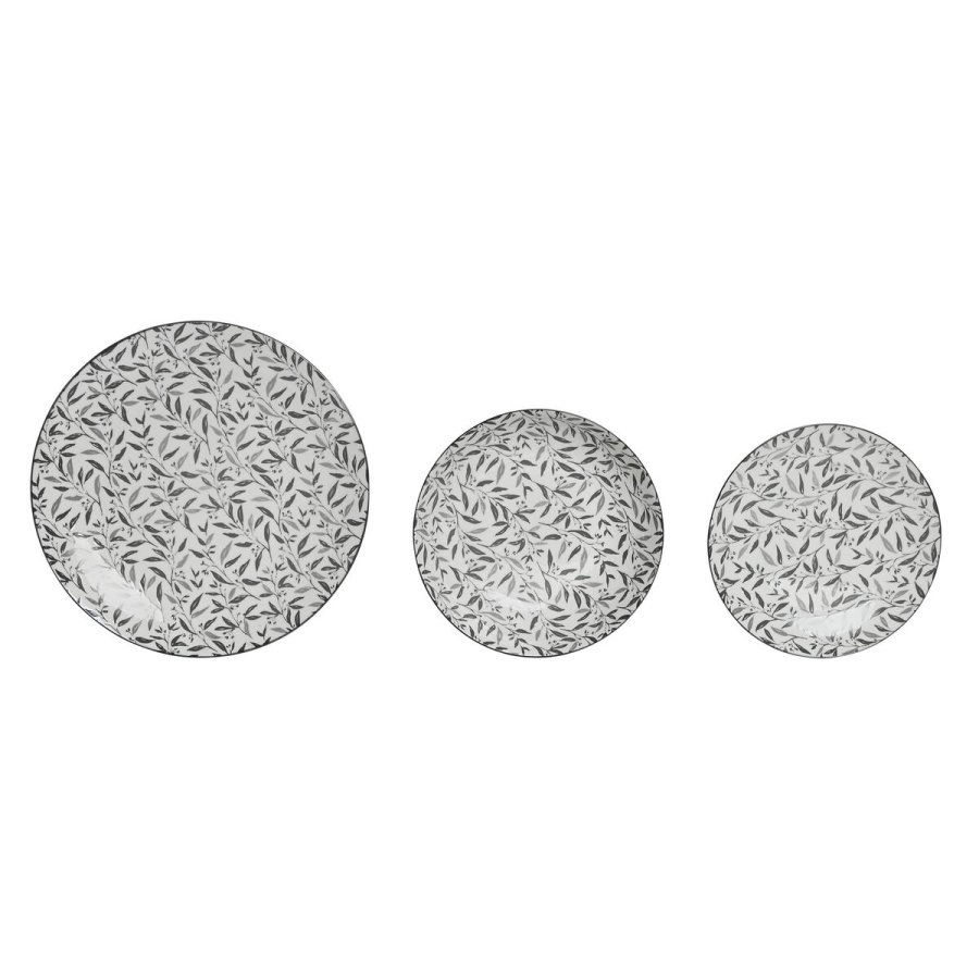 Spisestel Home ESPRIT Lysegr Porceln 18 Dele #1