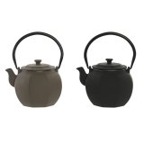 Tekande Home ESPRIT Sort Beige Rustfrit stl Jern 780 ml (2 enheder) #1