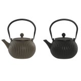 Tekande Home ESPRIT Sort Beige Rustfrit stl Jern 1 L (2 enheder) #1