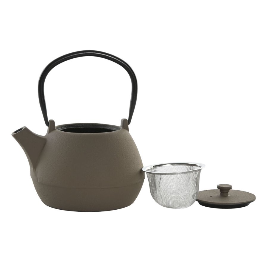 Tekande Home ESPRIT Sort Beige Rustfrit stl Jern 1,2 L (2 enheder) #7