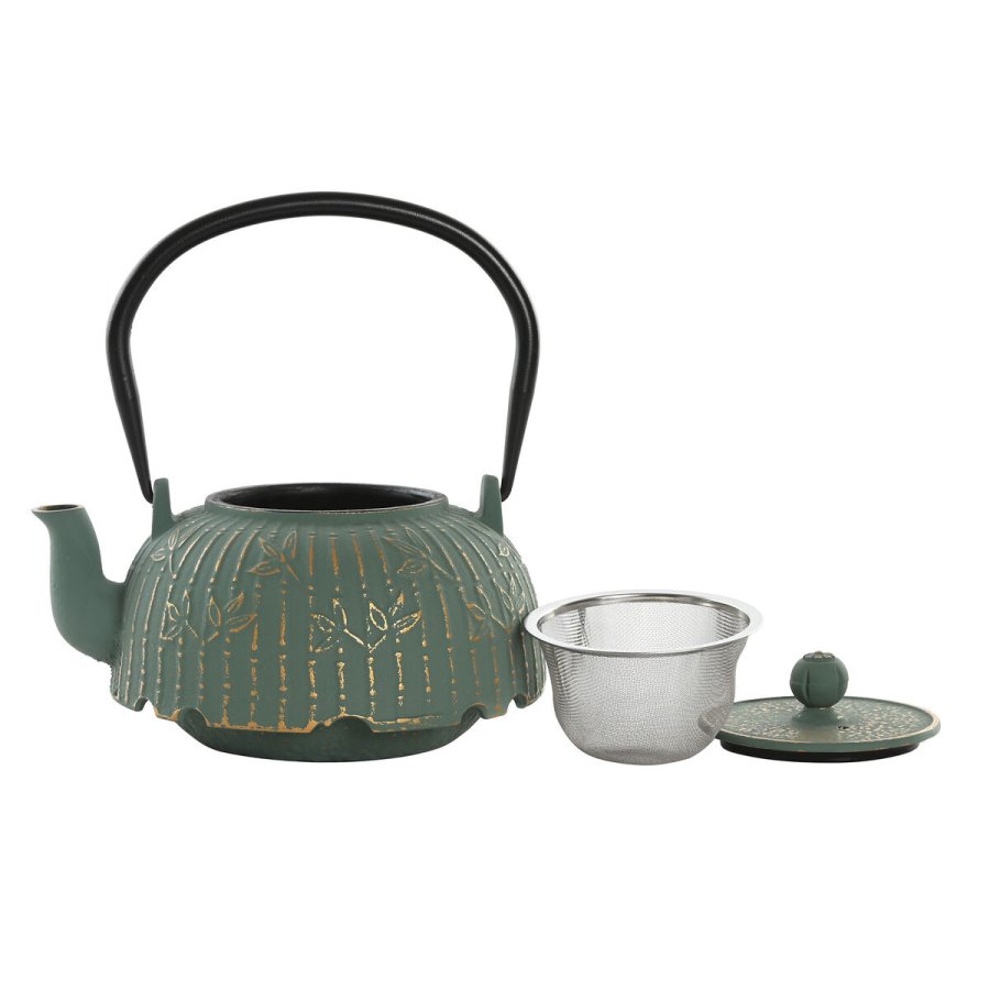 Tekande Home ESPRIT Grn Bambus Rustfrit stl Jern 1 L #1