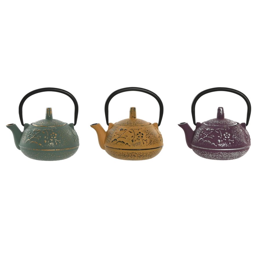 Tekande Home ESPRIT Gul Grn Syren Rustfrit stl Jern 300 ml (3 enheder) #1