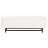 Stol Home ESPRIT Hvid Sort Polyester St�l 145 x 45 x 45 cm #7