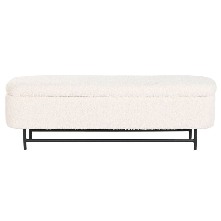 Stol Home ESPRIT Hvid Sort Polyester St�l 145 x 45 x 45 cm #7