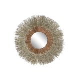 Vgspejl Home ESPRIT Brun Natur Tropisk 130 x 17 x 130 cm #1