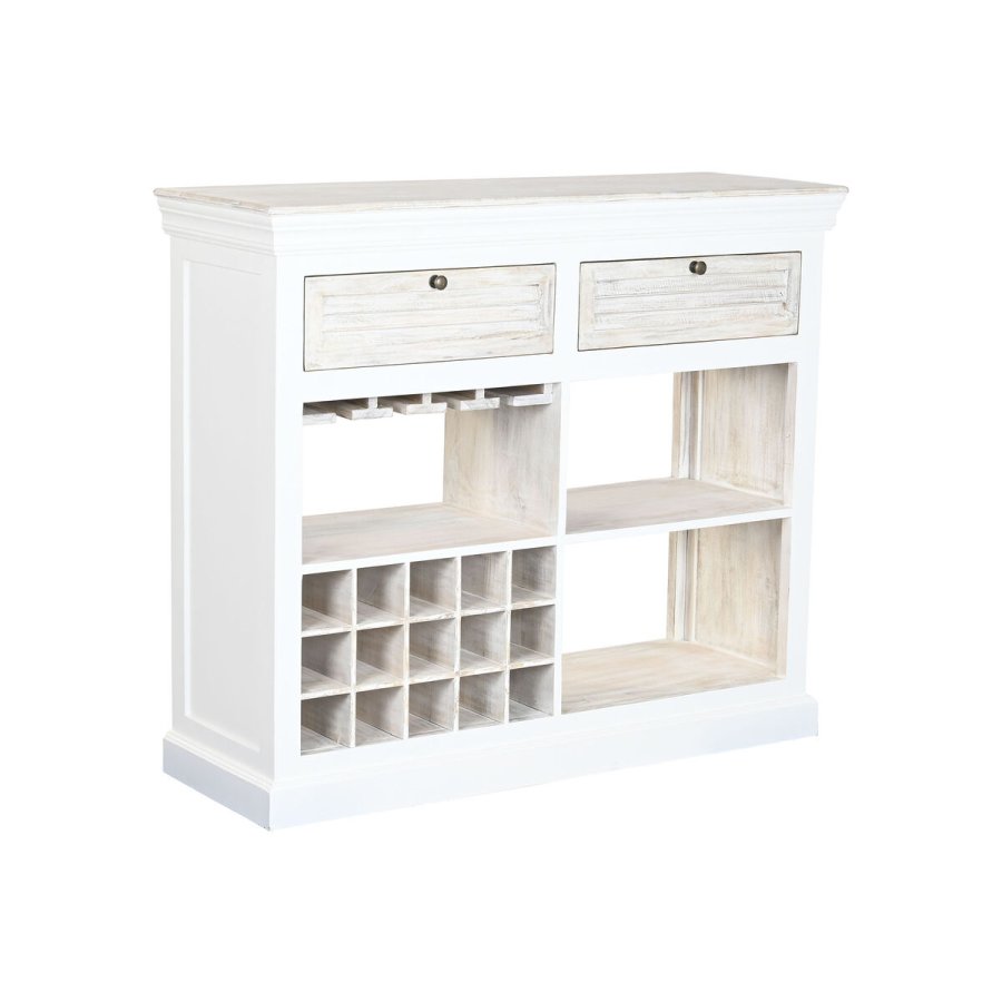 Flaskereol Home ESPRIT Hvid 120 x 40 x 98 cm #1