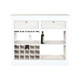 Flaskereol Home ESPRIT Hvid 120 x 40 x 98 cm #19