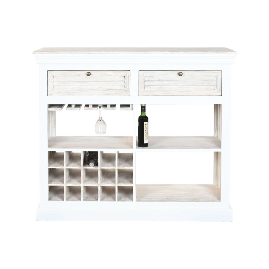 Flaskereol Home ESPRIT Hvid 120 x 40 x 98 cm #19
