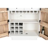Flaskereol Home ESPRIT Hvid Natur 85 x 50 x 100 cm #16