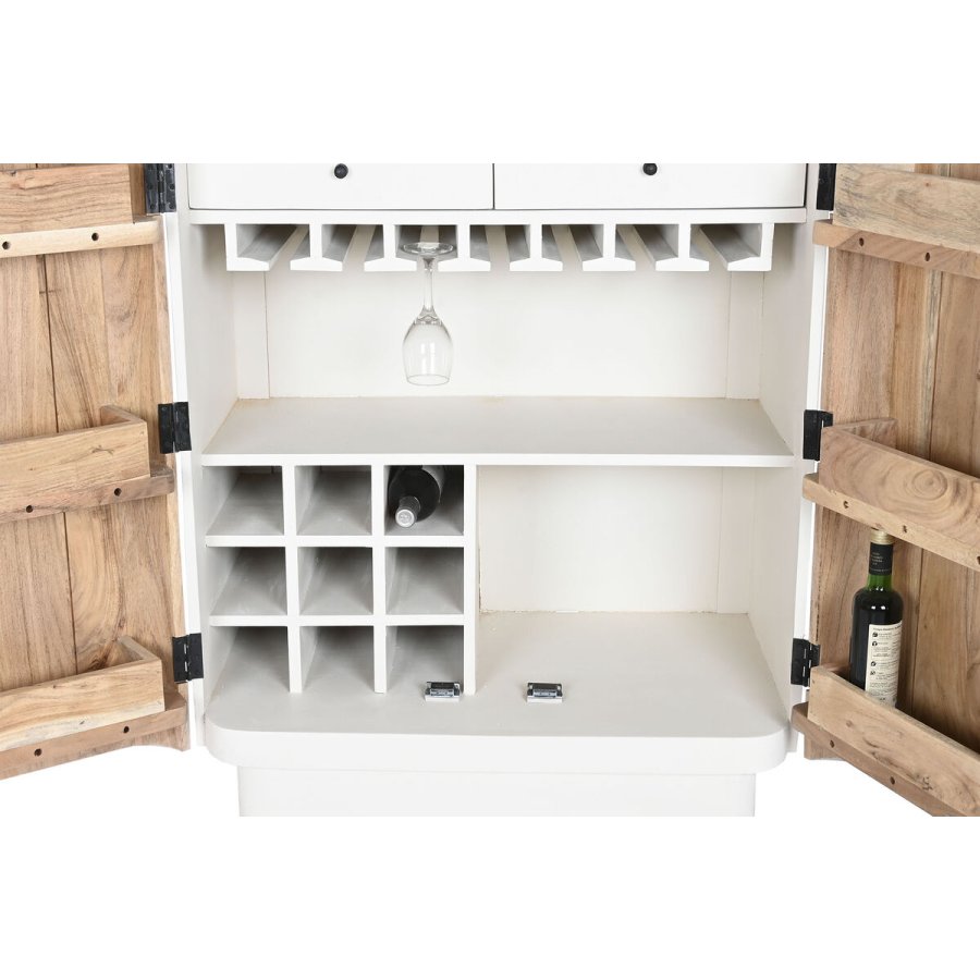Flaskereol Home ESPRIT Hvid Natur 85 x 50 x 100 cm #16