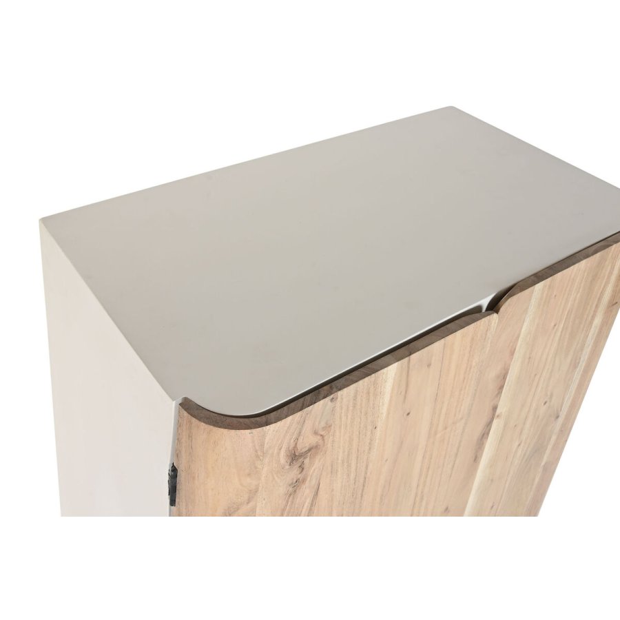 Flaskereol Home ESPRIT Hvid Natur 85 x 50 x 100 cm #19