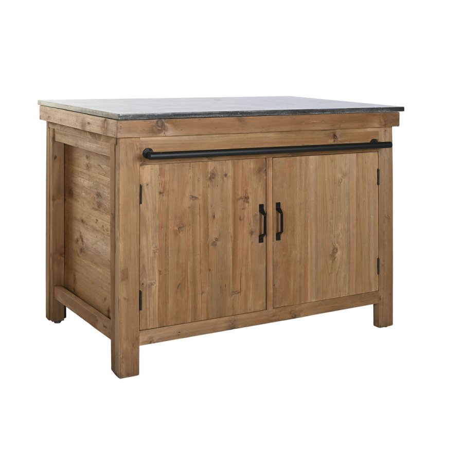 Kkken mbler Home ESPRIT Sort Natur 120 x 75 x 90 cm #1