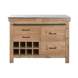 Kkken mbler Home ESPRIT Sort Natur 120 x 75 x 90 cm #5