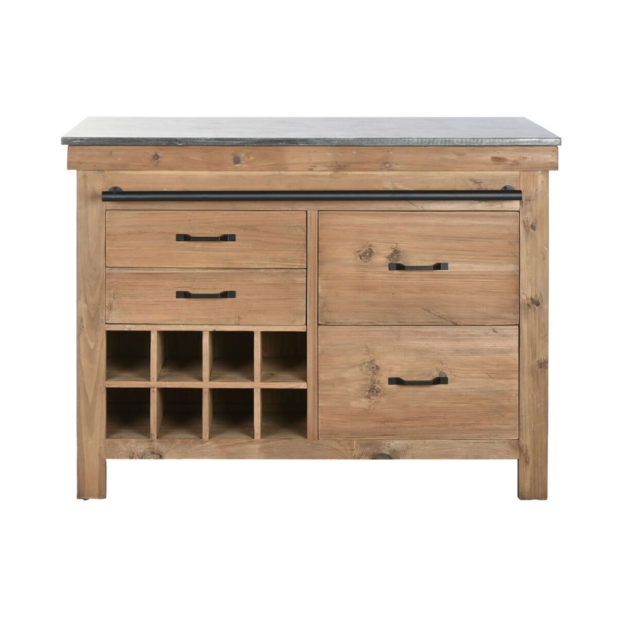 Kkken mbler Home ESPRIT Sort Natur 120 x 75 x 90 cm #5