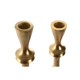 Kandelaber Home ESPRIT Gylden Aluminium Moderne 8 x 8 x 36 cm (2 enheder) #2