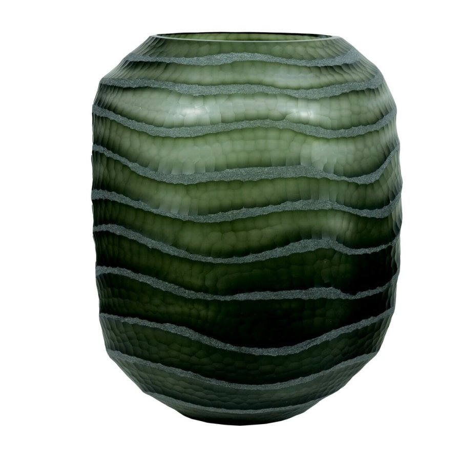 Vase Home ESPRIT Grn Krystal Moderne 27 x 27 x 33 cm #1