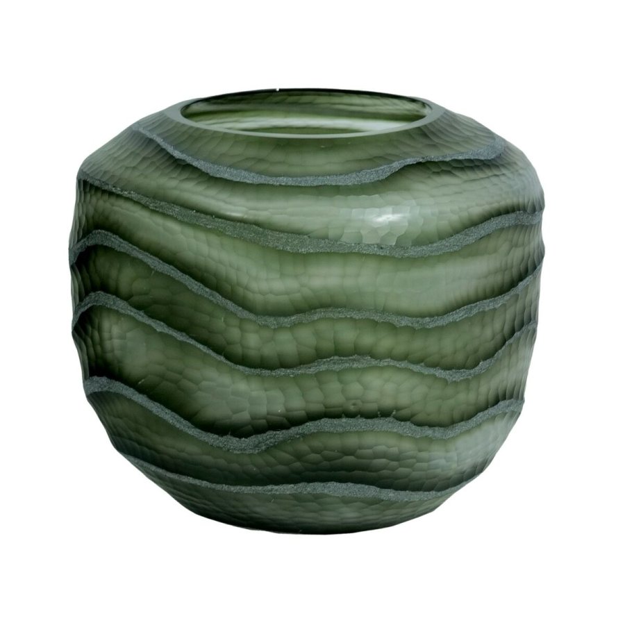 Vase Home ESPRIT Grn Krystal Moderne 20 x 20 x 18 cm #1