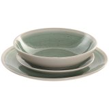 Spisestel Home ESPRIT Hvid Grn Stentj 18 Dele #1