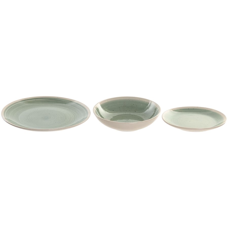 Spisestel Home ESPRIT Hvid Grn Stentj 18 Dele #4