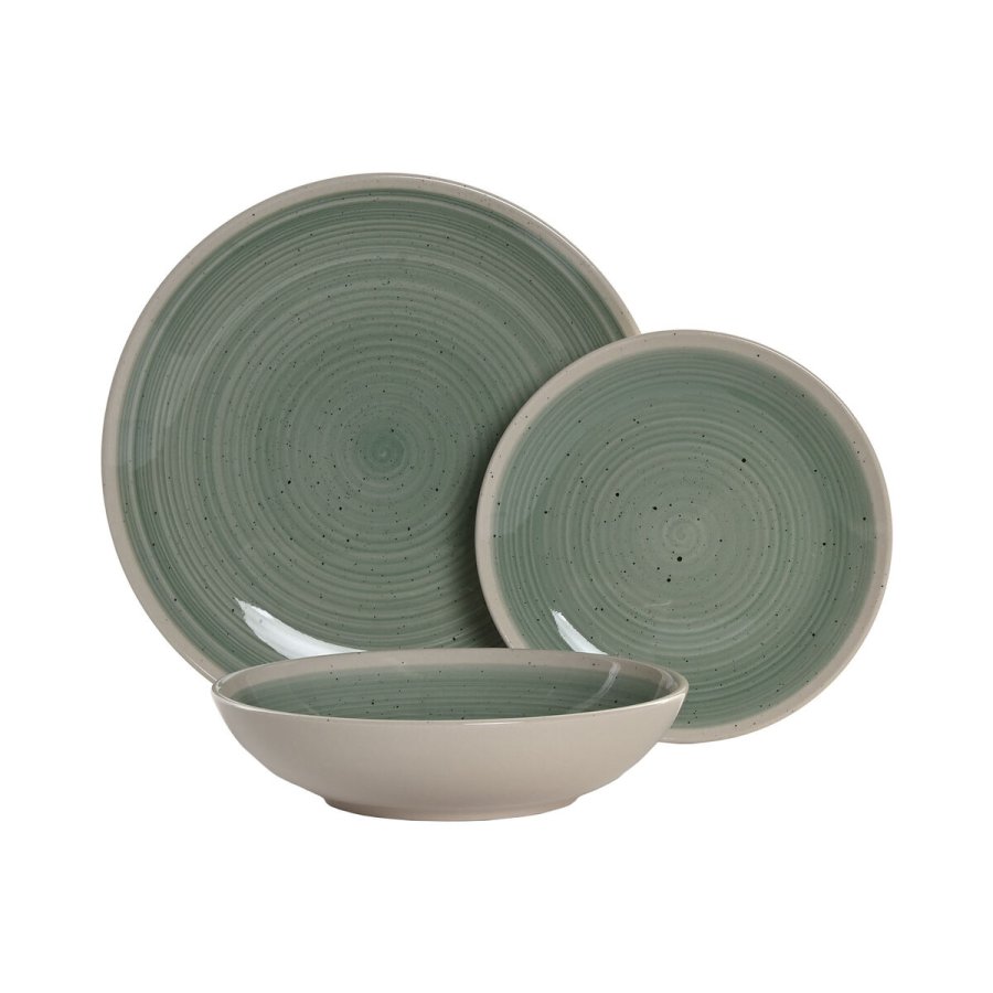 Spisestel Home ESPRIT Hvid Grn Stentj 18 Dele #10