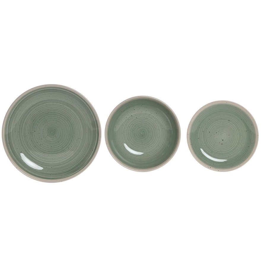 Spisestel Home ESPRIT Hvid Grn Stentj 18 Dele #13