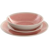 Spisestel Home ESPRIT Hvid Pink Stentj 18 Dele #1