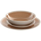 Spisestel Home ESPRIT Hvid Orange Stentj 18 Dele #1