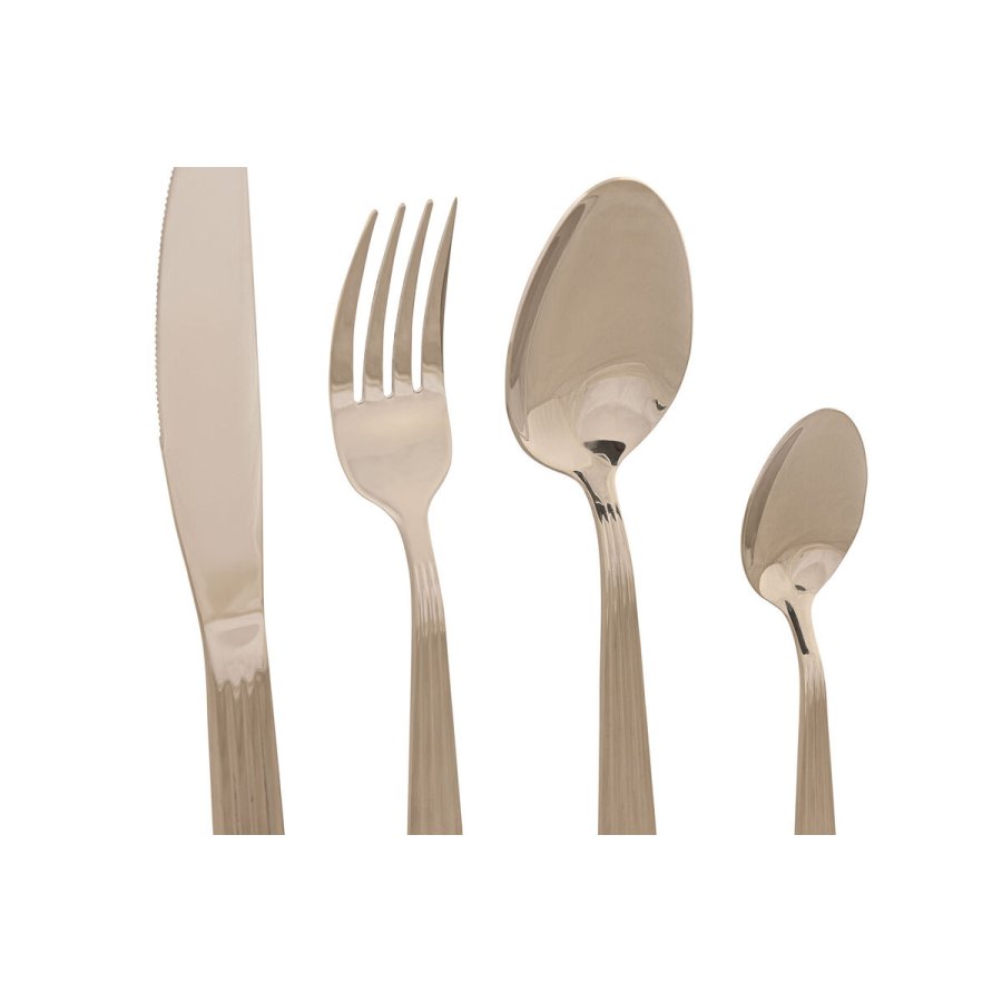 Bestik Home ESPRIT Slvfarvet Rustfrit stl 15 x 7 x 24 cm 16 Dele #4