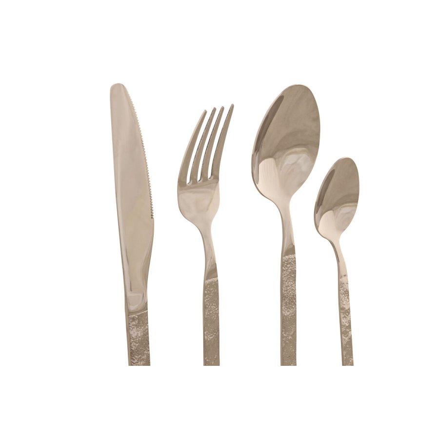 Bestik Home ESPRIT Slvfarvet Rustfrit stl 15 x 7 x 24 cm 16 Dele #4