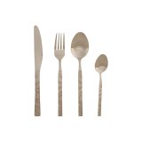 Bestik Home ESPRIT Slvfarvet Rustfrit stl 15 x 7 x 24 cm 16 Dele #1