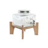 Vandbeholder Home ESPRIT Gennemsigtig Natur Bambus Krystal 3,5 L 19 x 19 x 16 cm #1
